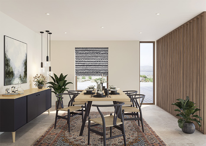 Bohemian, Black - Roman Blind - Image 8